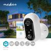 TELECAMERA SMART WIFI NEDIS WIFICBO20WT FULL HD 1080P, IP65, MAX DURATA DELLA BATTERIA: 4 MESI, CLOUD, MICROSD, 5 VDC, CON SENSORE DI MOVIMENTO, VISIONE NOTTURNA, ANDROID™/ IOS - BIANCO